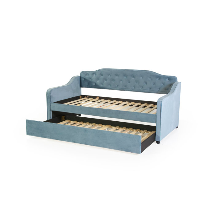 Etta Avenue™ Isabella Upholstered Daybed with Trundle & Reviews Wayfair